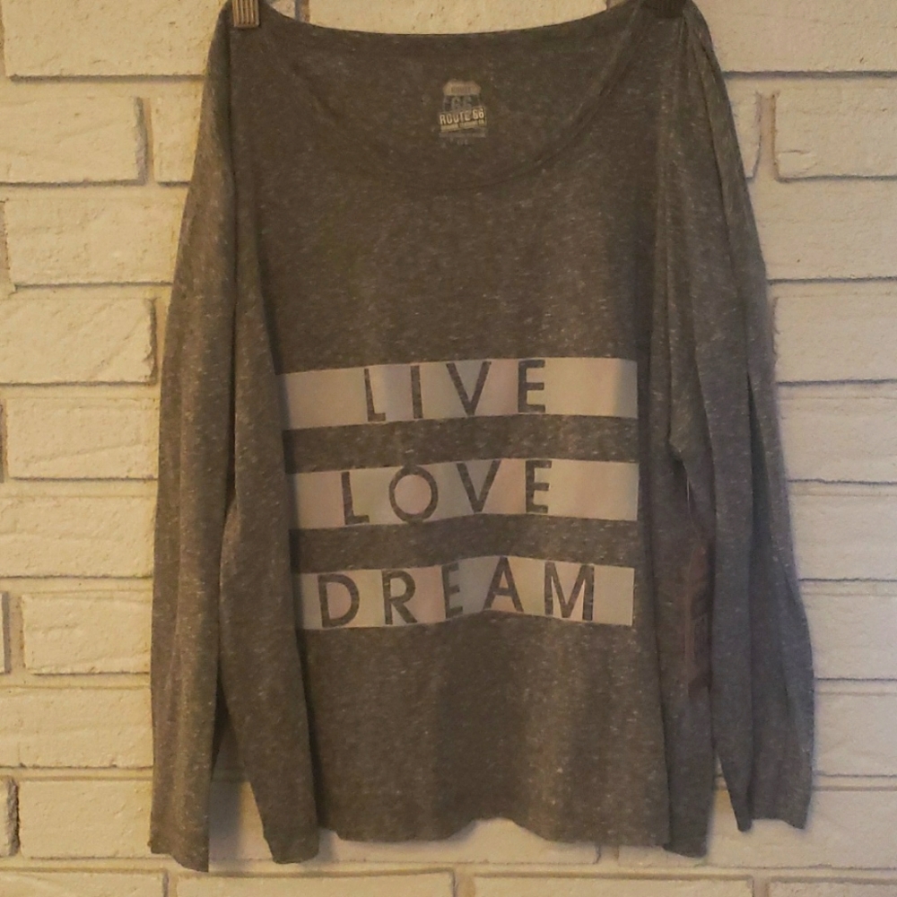 NWT live, love, dream Iridescent print thin sweater size medium